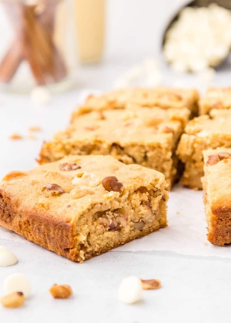 eggnog blondies