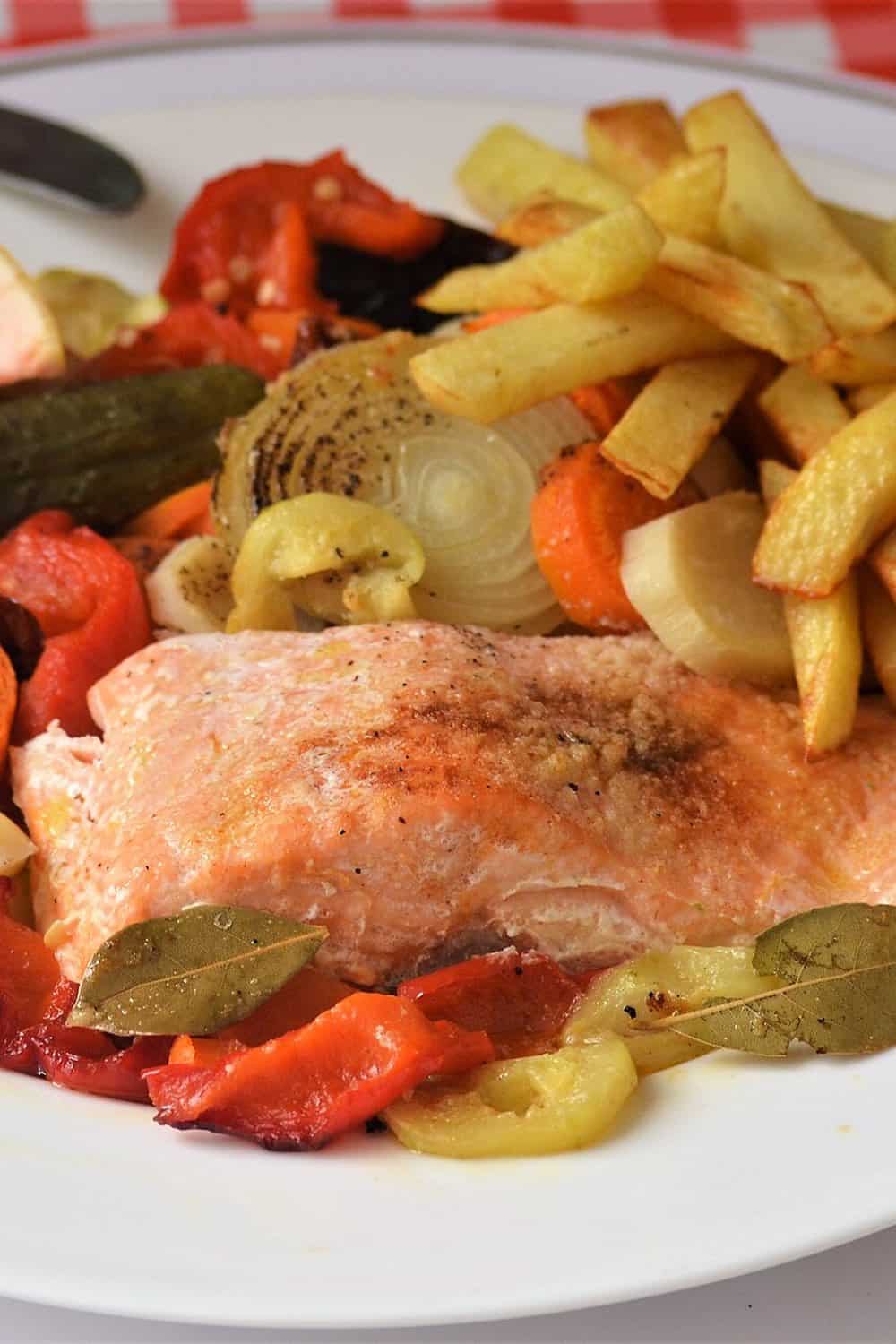 adding cod to tomato mixture
