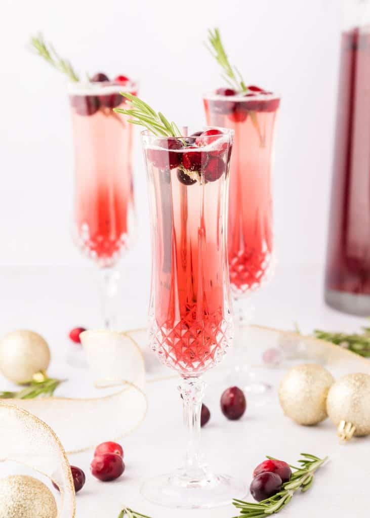 Cranberry Mimosas