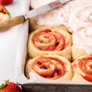 strawberry cinnamon rolls, follow us on instagram!