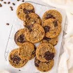 Coffee Cookies on a wire rack