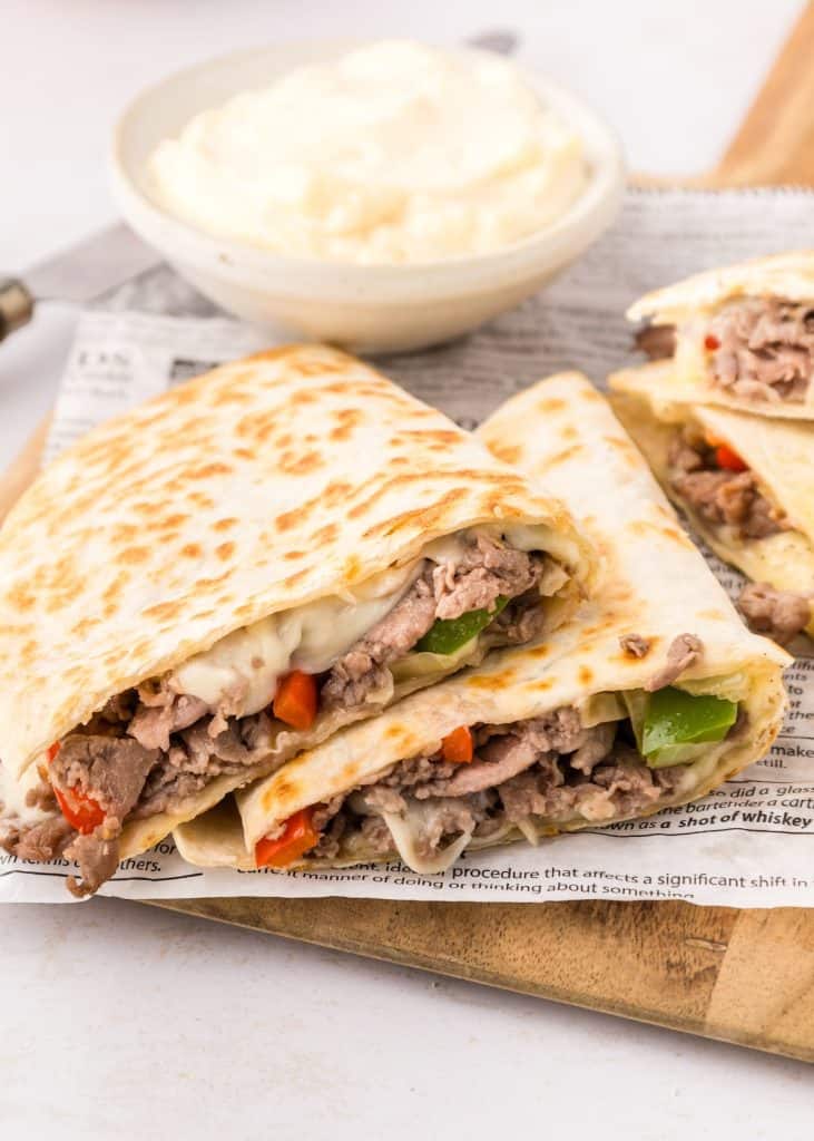 Philly Cheesesteak Quesadillas